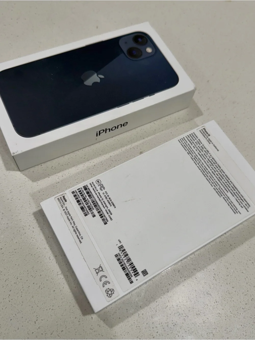 NEW Apple iPhone 13 Empty Box-MLMULL/A, Midnight, 256GB